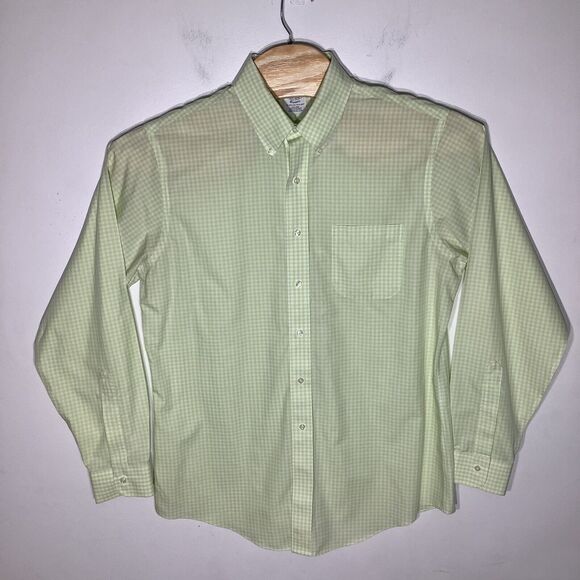 Brooks Brothers 1818 Mens Supima Cotton Long Sleeve Button Shirt Size 16.5 36 - Picture 2 of 5